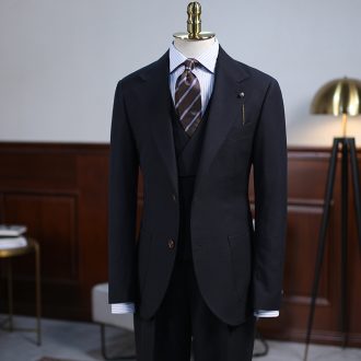 Men's Three Piece Suit(New)  Charcoal Suit Black Gray