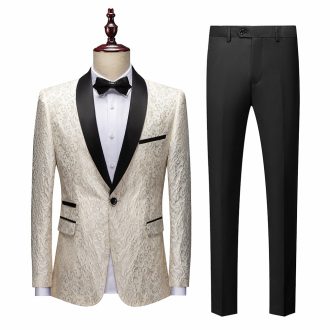 Men's Two Piece Suit Tuxedo Groom Wedding Dress